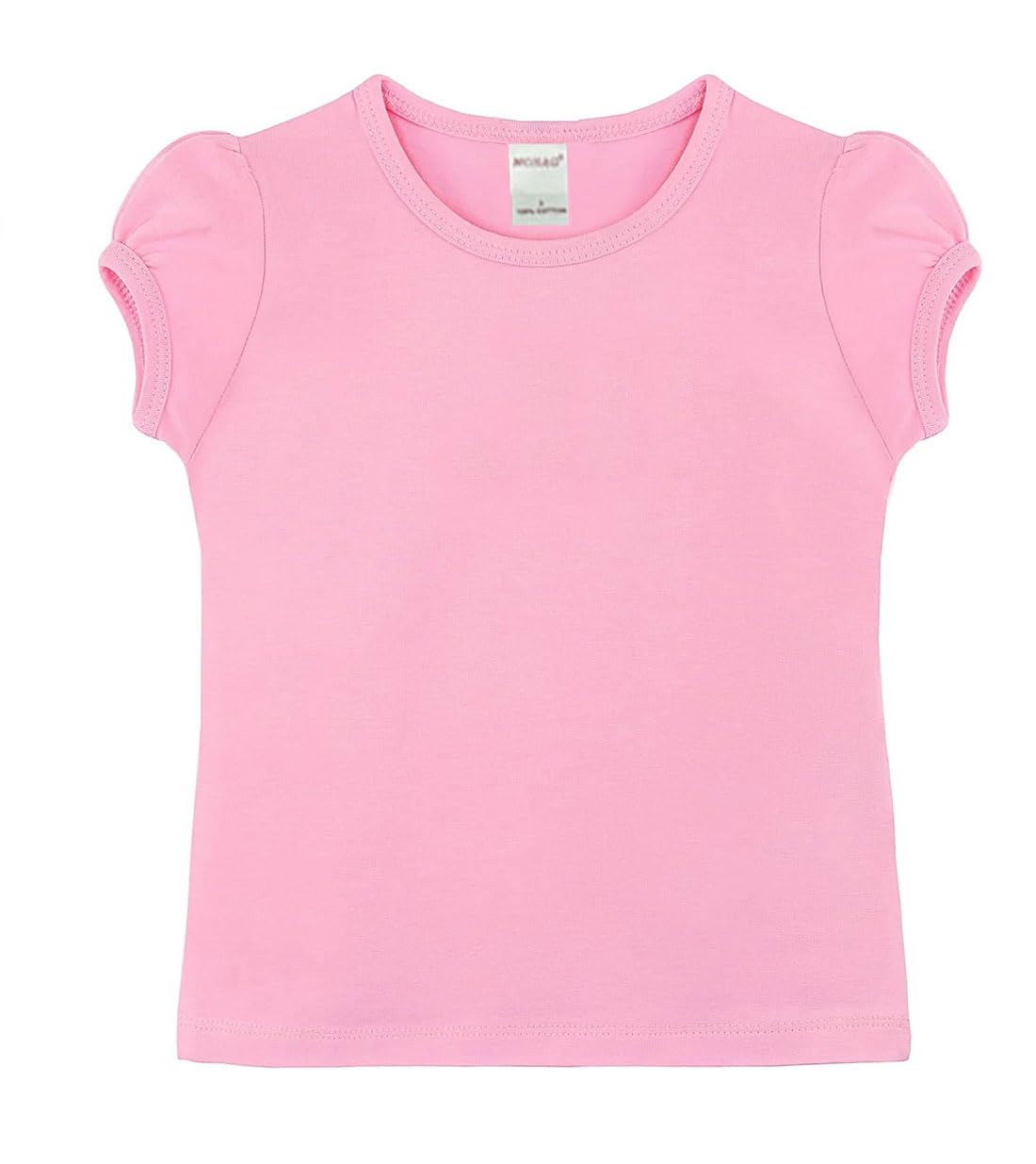 Girls Puff Sleeve Tshirt, Girls Puff Sleeve Top, Solid Color Toddler Blank Puff Sleeve Tshirt, Kids Infant Puff Sleeve Shirt - Image 3